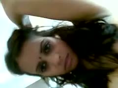 On POV, a gorgeous and sexy Indian white lady licks a little pecker.